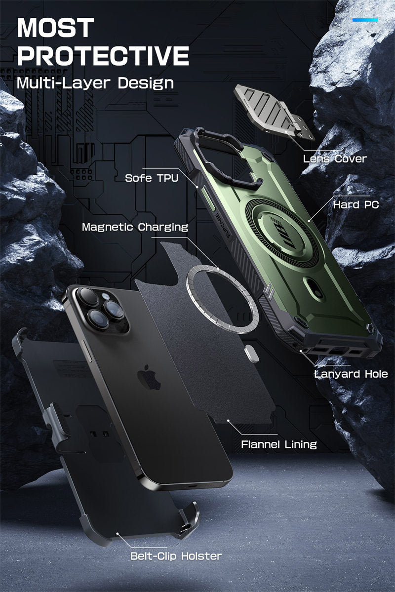 Full Body Rugged Case with Camera Cover & Built-in Kickstand For iPhone Pro Max - Premium Mobile Phone Cases from SUPCASE - Just $49! Shop now at Dressmycell.com Full Body Rugged Case with Camera Cover & Built-in Kickstand For iPhone Pro Max - Premium Mobile Phone Cases from SUPCASE - Just $49! Shop now at Dressmycell.com